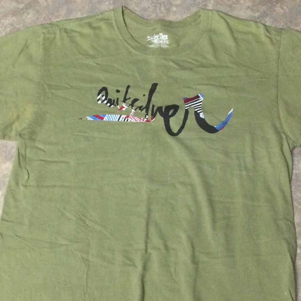 Quicksilver green shirt large